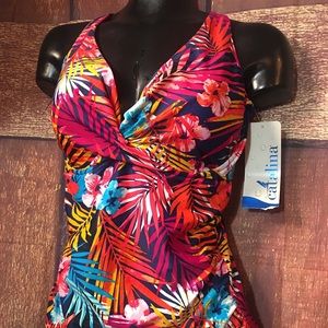 New Catalina Size L 12/14 Halter Bathing Suit A10